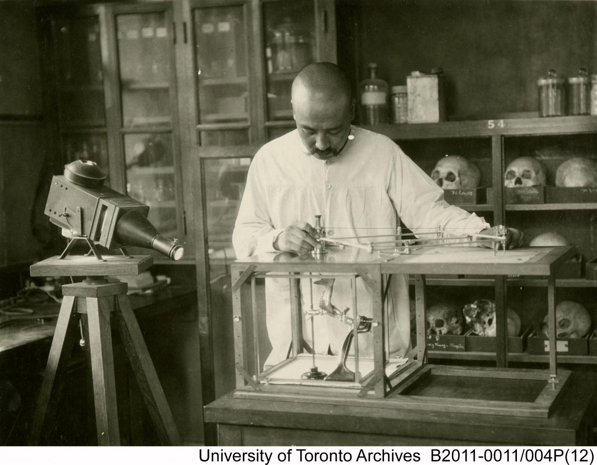 Chao Hou Few, Davidson Black's chief technician, Peking, July 1926