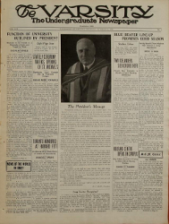 Cover of The Varsity, 1 October 1936